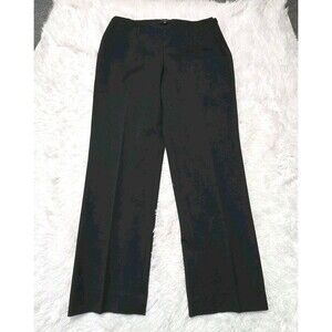 Talbots Black Stretch Straight Dress Workwear Trouser Pants Size 16 Petite